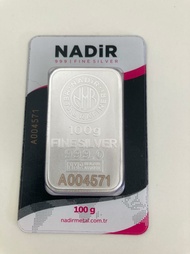 Perak Nadir - Silver / Perak Batangan Nadir 100 gram