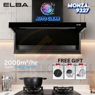 Elba kitchen cooker hood gas stove hob stainless steel cooking hood recycle auto clean 9633 9327