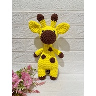 Handmade amigurumi knitted doll GIRAFFE GIRAFFE large size plushie