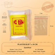 10x7 Ziplock Zipper Plastic Clips Size 10 x 7 cm @100 Sheets Plastic Packaging Plastic Bag