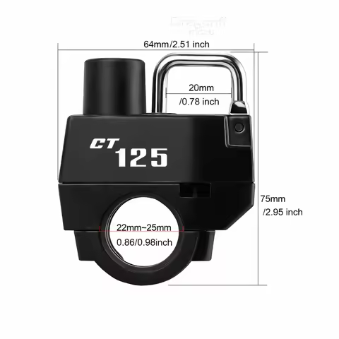 Motorcycle Helmet Lock For HONDA CT125 CT 125 2020 2021 Universal Anti-theft Locker Helmet Lock Lock