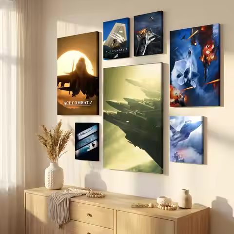 A-Ace Combat Painting Calligraphy Modern Canvas Painting HD Print Eco Friendly Home Wall Art Decor