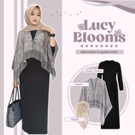 3IN1 Eid, Wedding Invitation (ARWEN OUTER | INNER DRESS ORINA | HIJAB BELLA) Modern Women's Outer Se