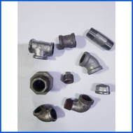 ❧ ﹊ ✢ 1 1/4 1 1/ 2" 2" GI elbow, GI tee, GI Street Elbow, GI Elbow 45, GI coupling, GI cap, GI plug