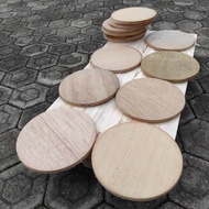 Triplek Bulat isi 5pcs kerajinan Kayu Plywood Bundar Handmade Multiplek Premium