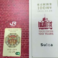 JR 東日本 東京車站 百年開業 限定 西瓜卡 Suica