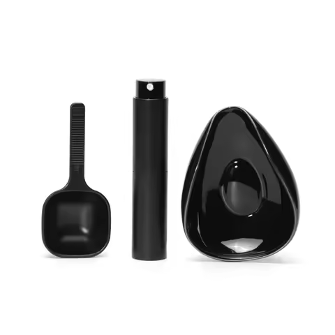 Coffee Bean Dosing Cup and Spoon Set, Ceramic Dosing Vessel Measuring Tray Kit for Coffee or Tea, Es