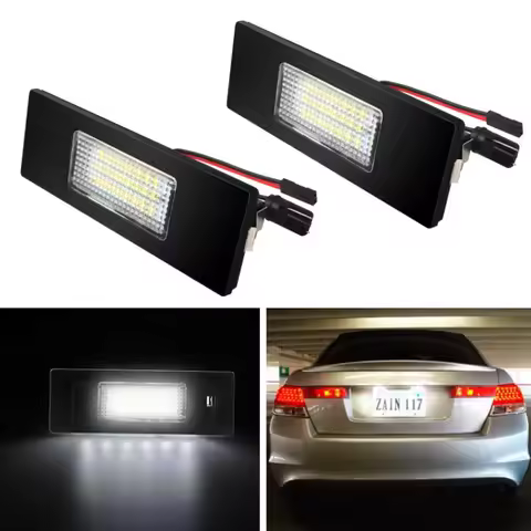 2PCS Car LED License Number Plate Lamp Car Light Luz No Error for BMW 1 6 Series E81 E87 E63 E64 M6 