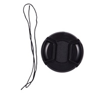 (KWIN) Black 62mm Center Pinch Design Front Lens Cap Cover