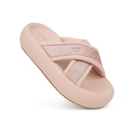 SHU MARSHMALLOW 2" GLITZ CROSS รองเท้าแตะ