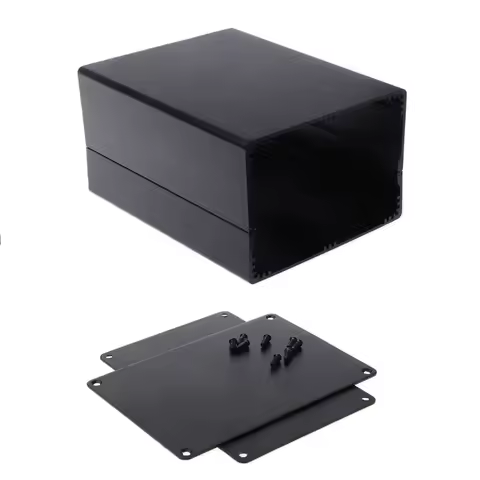 Oem Split Body Extruded Aluminum Project Enclosure 83x120x155mm Aluminum Instrument Box 6063 Black M
