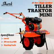 Mesin Gembur Tanah SHARK Tiller ST 800 / Traktor Mini Bajak Sawah