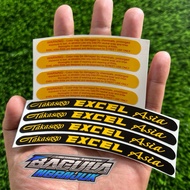 TAKASAGO EXCEL ASIA Rim Sticker