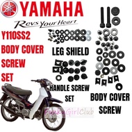 YAMAHA Y110 Y110SS2 SS2 Y 110 BODY COVER SCREW SET COMPLETE SET SKRU COVER SET