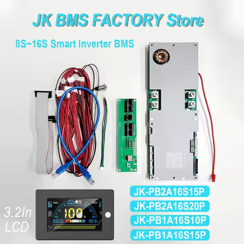 JIKONG BMS JK-PB2A16S20P+3.2 Inch Display Family Energy Storage BMS 100A 150A 200A Household Energy