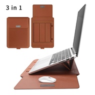 3 in1 Laptop Bag Case for Air Pro PU Leather .6 inch Notebook Cover Laptop Sleeve Bag with Stand Mouse Pad