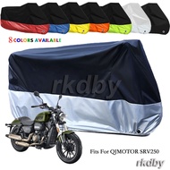 Motorcycle Cover Fits For QJMOTOR SRV250 Sunscreen Dustproof Waterproof Body Protective Cover