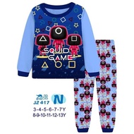 J2 417N Kid Pajamas ~ Squid Game