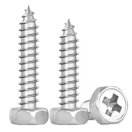 self-tapping screw 304 self tapping screw rust-proof screw 304 Stainless Steel Cross Socket Socket S
