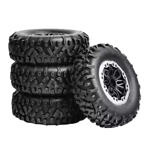 4pcs 64mm Soft Tire Wheel for MN D90 MN98 MN99S WPL C14 C24 C34 B14 B24 LDRC P06 LD1297 LD1299 RC Ca