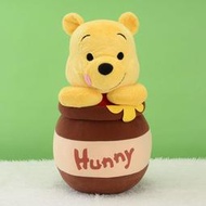 日本 正版 小熊維尼 維尼 蜜蜂罐 蜂蜜罐 娃娃 玩偶 迪士尼 disney Winnie the Pooh 生日 送禮