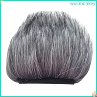 WU Mic Furry Windscreen Muff for ZOOM H1 H4N H5 H6 Microphone Artificial Windshield