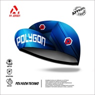 CYCLING CAP POLYGON TECHNO (TOPI SEPEDA)