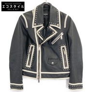 Dsquared [Domestic Regular] S75AM0635 Studded Double Rider Jacket, Size 38