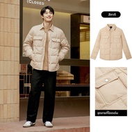 gxg.jeans | แจ็คเก็ตขนเป็ดคอสั้นน้ำหนักเบาสำหรับผู้ชาย