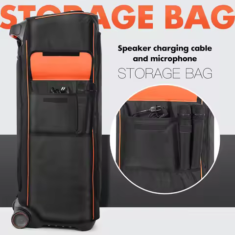 Multifunction Waterproof Speaker Cover for JBL Partybox Ultimate with Storage Pocket Dustproof and D