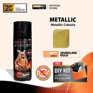 Samurai 040 Sparkling Gold Metallic Colour - Aerosol Coating Spray Paint for Automotive Car Motorcyc