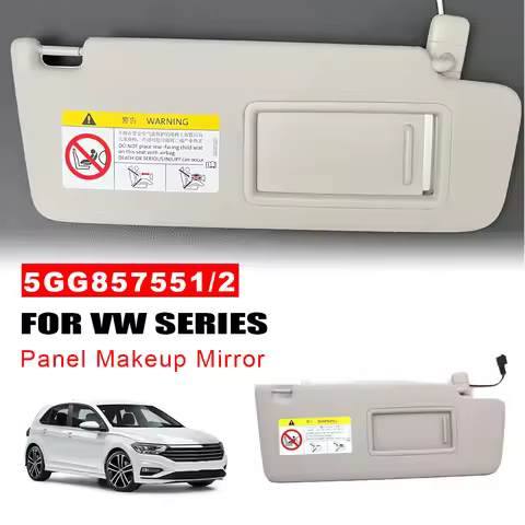 For VW Golf 7 7.5 Passat B8 CC Jetta MK7 A7 Grey Interior Sun Visor Make Up Mirror 5G0857551 5G08575