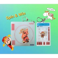 4D TOTO Spinning Keychain Bundle