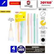 Joyko BP-365 Tomoko Pastel 0.7mm Ballpoint Pen (1 Pack contains 4 Pcs)