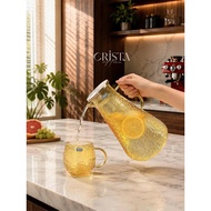 CRISTA HOME 2L horizontal grain glass vase - 60279