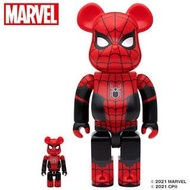 Be@brick spider man upgraded suit 100 400 no way home