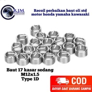 recoil baut pembuangan oli motor cocok untuk baut oli std baut 17