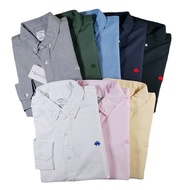 【Ready Stock-24-Hour Delivery】Original Brooks Brothers Men's Lapel Solid Color Long Sleeve Thickened