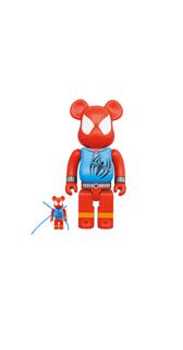 Bearbrick spiderman scarlet 400% 連盒 Marvel