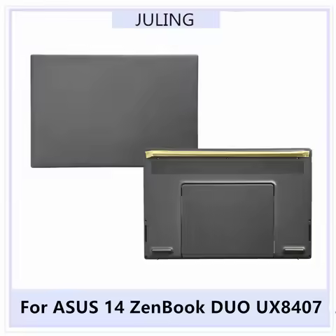 For ASUS 14 ZenBook DUO UX8407 Gray Laptop LCD Top Case Back Cover A Shell/Lower Bottom Case Housing