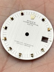 🎲🟡Rolex Date 罕有原裝銀色骰仔字面🟡🎲👸🏻👸🏻金皇冠👸🏻👸🏻狀態良好 夜光黑齊👍🏻👍🏻😎適合1500 1501 1503 18K黃金及金鋼34mm等型號🟡🟡