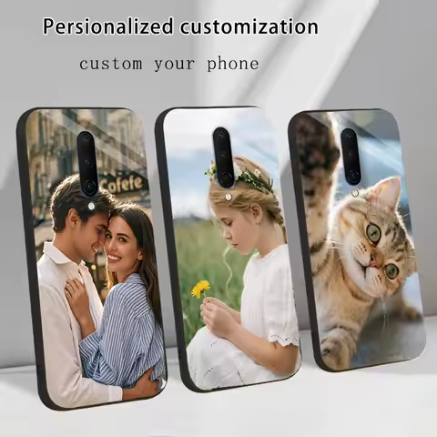Custom Tempered Glass Case for OnePlus 6 7 8 9 9R 10 Pro 5G DIY Personalize Picture Cover for OnePlu
