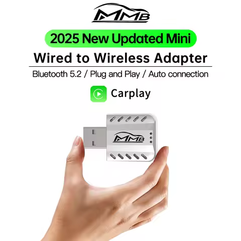 MMB Mini Wired to Wireless Bluetooth V5.2 Apple Carplay Adapter Automatic connection GPS navigator B