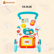 POTATOYS - Alat Bantu Berjalan Baby Push Walker / Mainan Baby Walker Music / Dorongan Bayi Musik / D