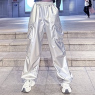 Quần Dài PU Jazz Dance Performance Outfit Đồ Biểu Diễn Khiêu Vũ Latin Quần Áo Nữ Hip Hop Jazz Long S