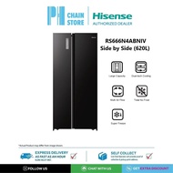 Hisense Side by Side Inverter Fridge 620L Refrigerator RS666N4ACNIV / RS666N4ABNIV