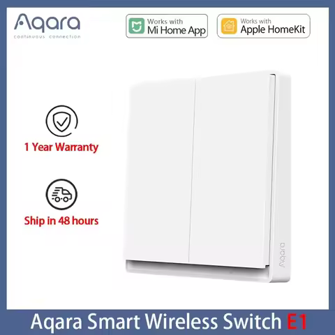 Aqara E1 Wall Switch Smart Wireless Switch E1 Zigbee / Zigbee 3.0 Single Fire Wire Zero Fire Wire Wo