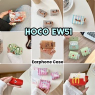 【Original boutique】For HOCO EW51 Case Cute Cartoon Textile Crafts Earphone Case Casing Cover