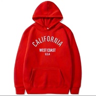 NEW ARRIVAL HOODIE CALIF0RNIA WEST COAST UNISEX 100%COTTON S-5XL PREMIUM QUALITY 250GSM