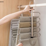 OOO Stainless Steel Foldable Pants Hanger 5/9 Layers Space Saving Closet Organizer UU